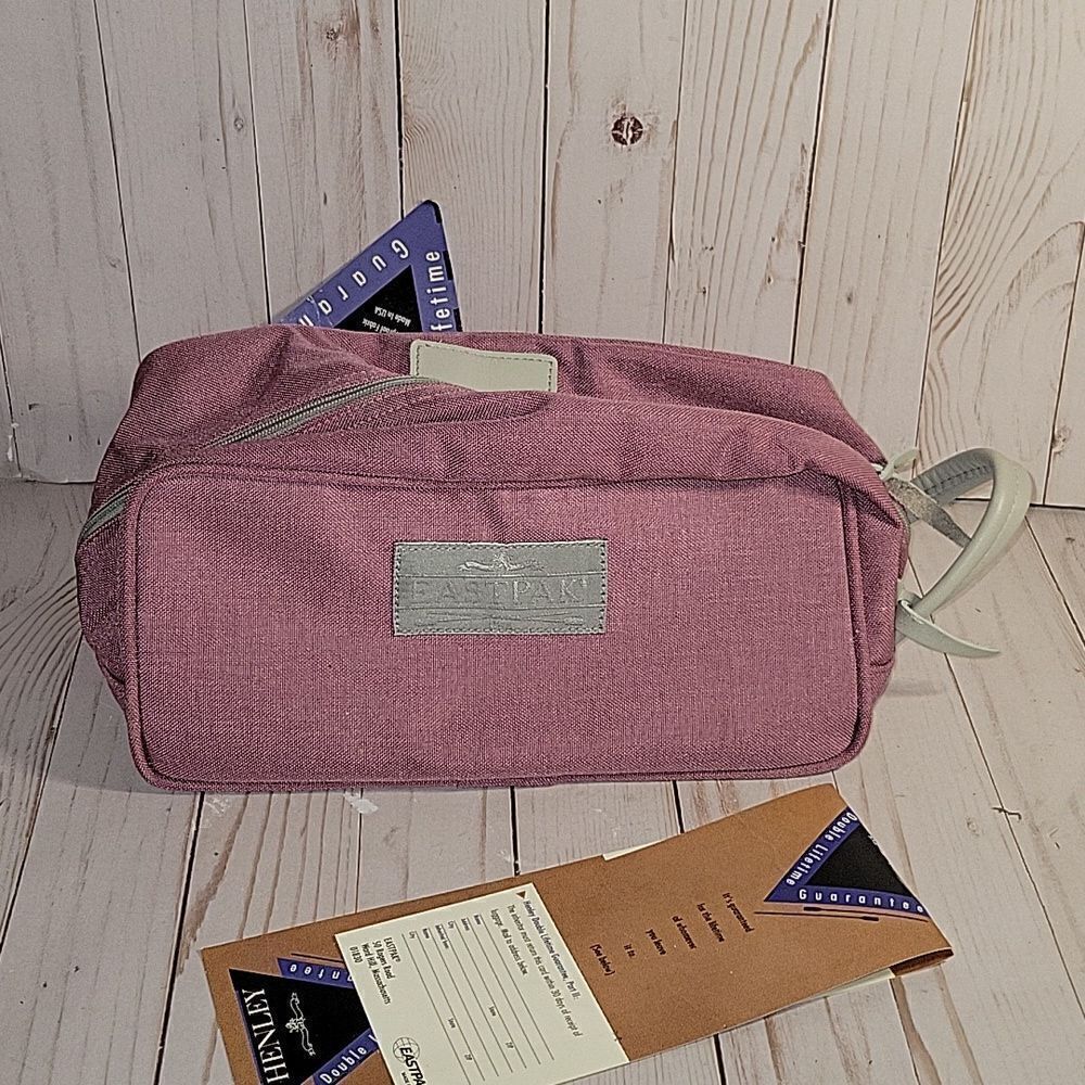 Eastpak Vintage Made USA Henley Case Pouch Never Used With Tags Rose